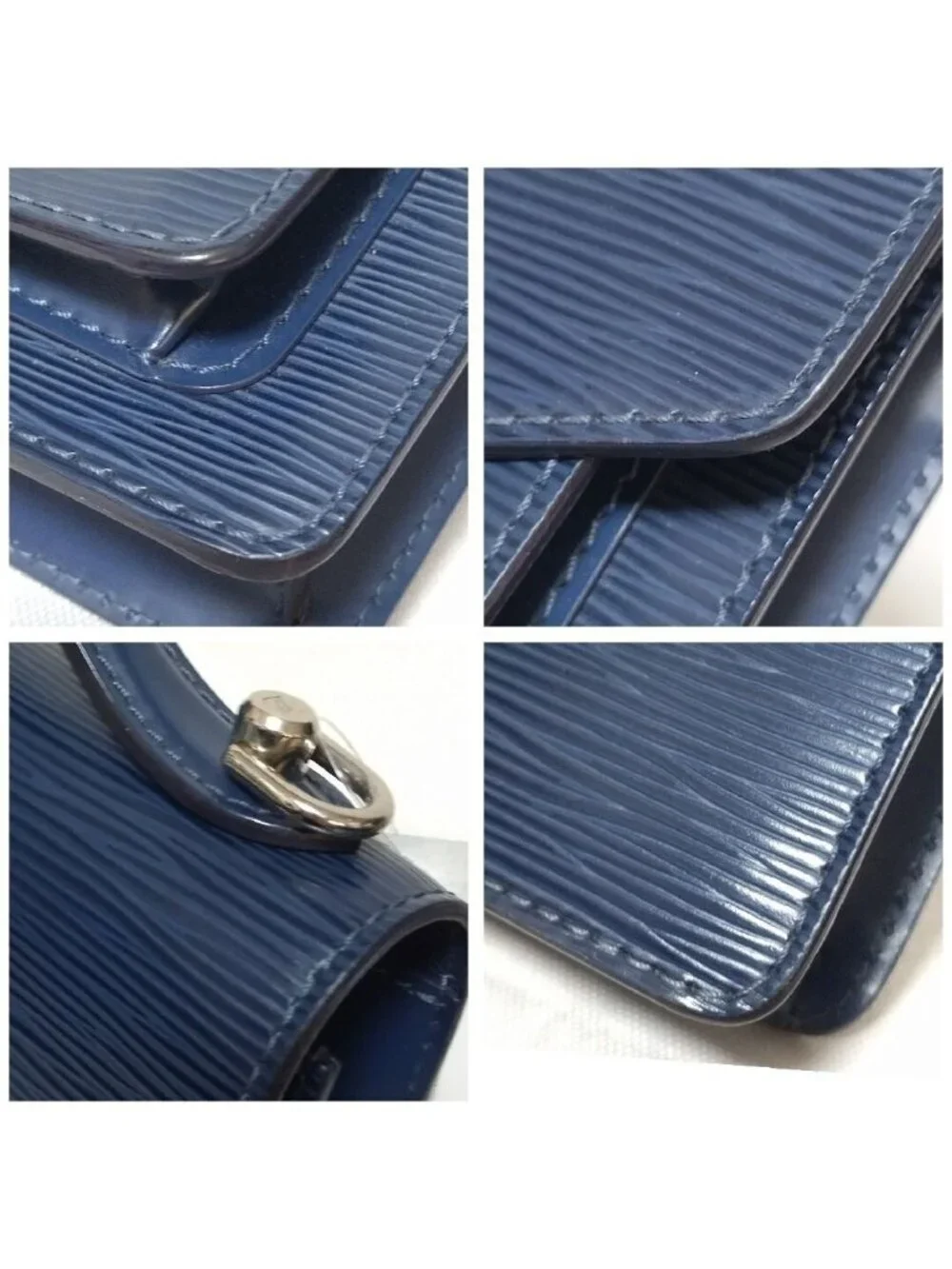 Louis Vuitton Monceau BB Epi Indigo Blue 2-Way Shoulder Bag